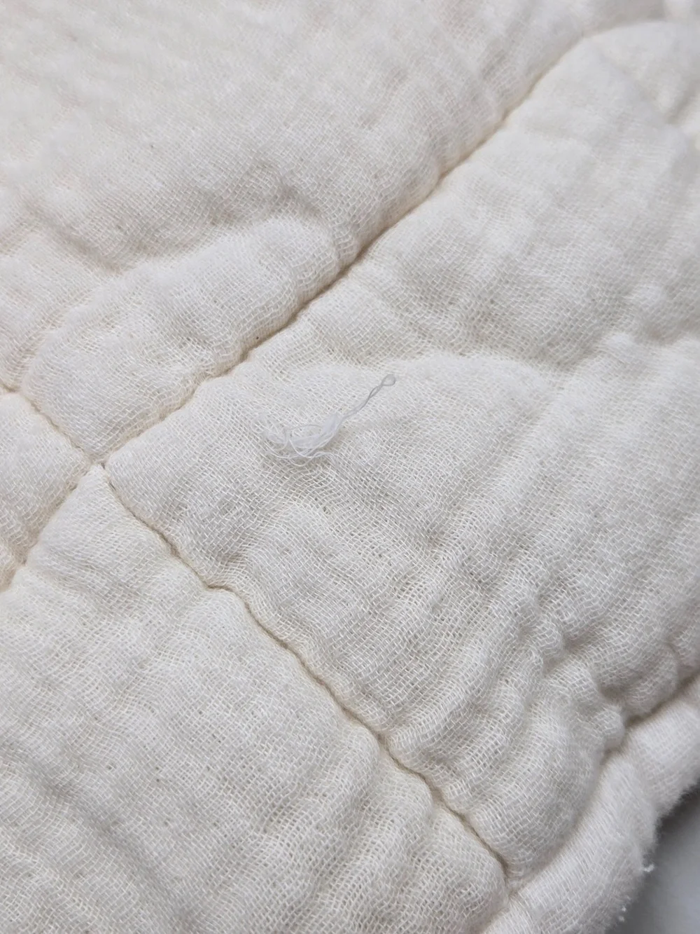 QUINCE Organic Cotton Gauze Box Quilt Set King/Cal King Undyed 9783